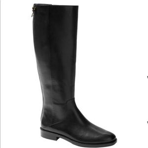 NWT Banana Republic Black Riding Boot w/ Full Zip